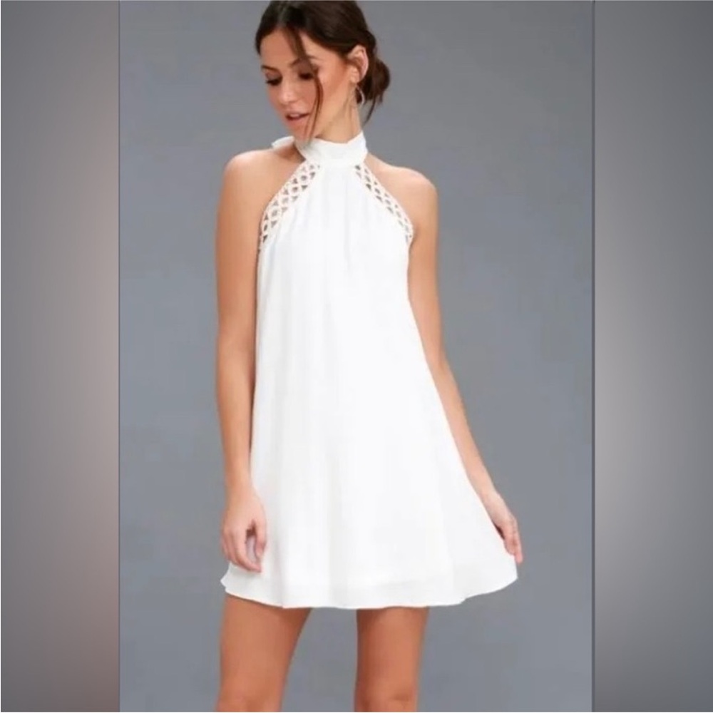 Halter a-line dress